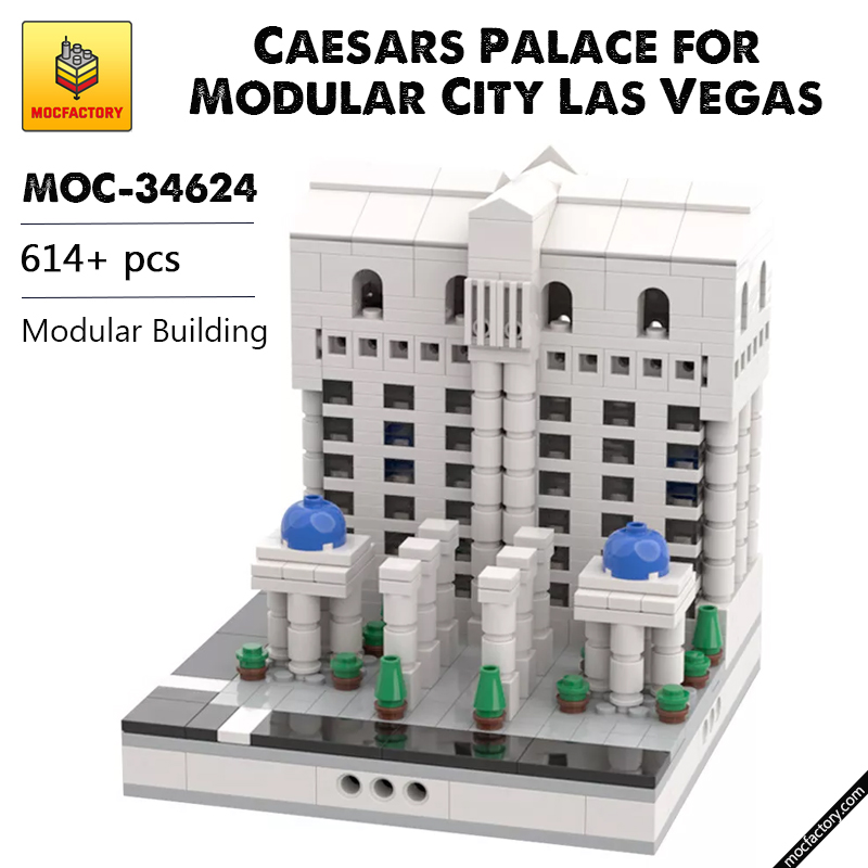 MOC 34624 Caesars Palace for Modular City Las Vegas Modular Building by gabizon MOC FACTORY - LEPIN Germany