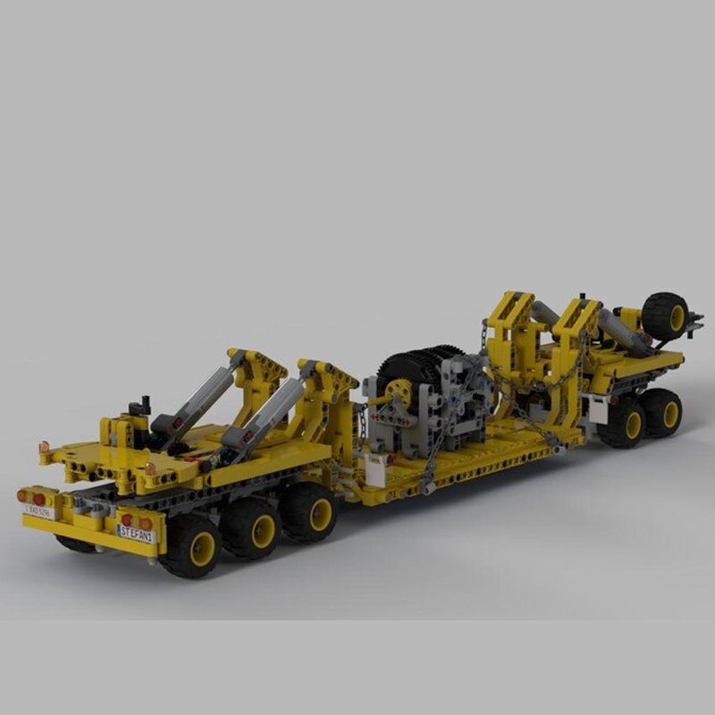 MOC 34732 Oshkosh M1070 Civil Version Tractor with Heavy Duty Trailer Technic by legolaus MOC FACTORY 3 - LEPIN Germany