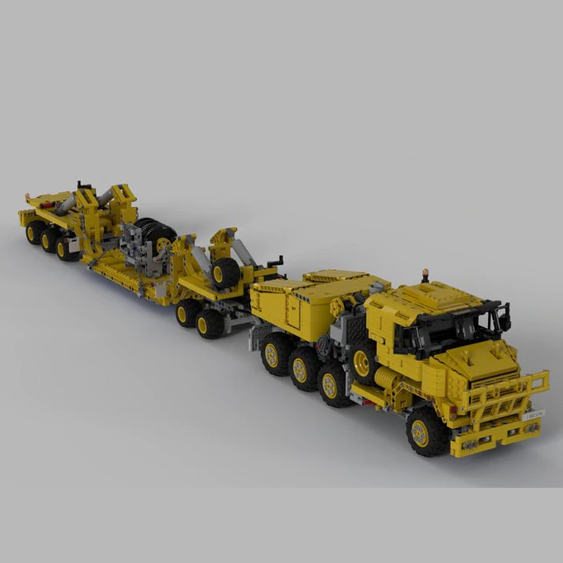 MOC 34732 Oshkosh M1070 Civil Version Tractor with Heavy Duty Trailer Technic by legolaus MOC FACTORY 4 - LEPIN Germany