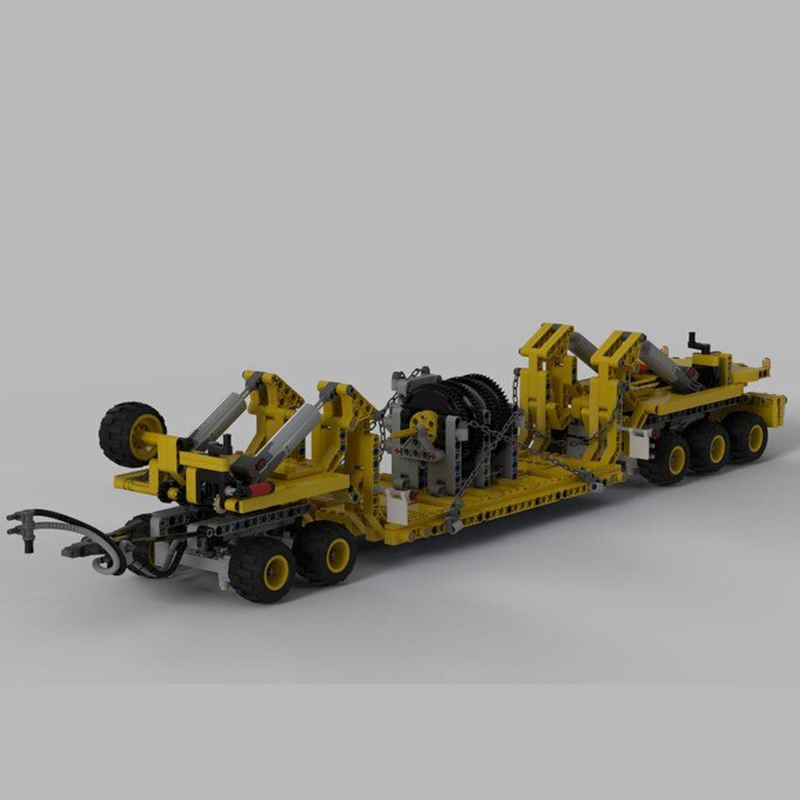 MOC 34732 Oshkosh M1070 Civil Version Tractor with Heavy Duty Trailer Technic by legolaus MOC FACTORY 5 - LEPIN Germany