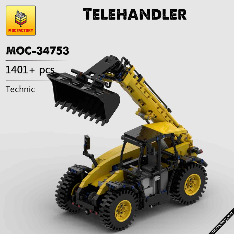 MOC 34753 Telehandler Technic by FT creations MOC FACTORY - LEPIN Germany