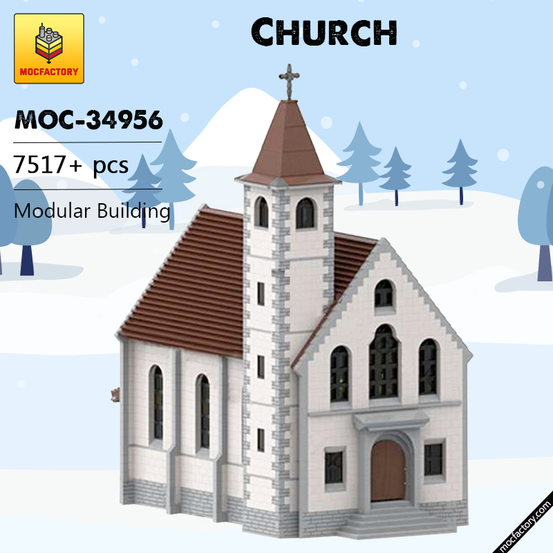 MOC 34956 Church Modular Building by jepaz MOC FACTORY - LEPIN Germany