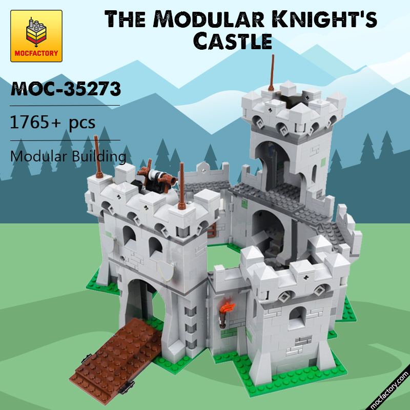MOC 35273 The Modular Knights Castle Modular Building by klockizbroda MOC FACTORY - LEPIN Germany