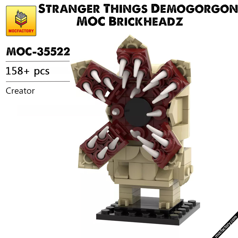 MOC 35522 Stranger Things Demogorgon MOC Brickheadz Creator by custominstructions MOC FACTORY - LEPIN Germany
