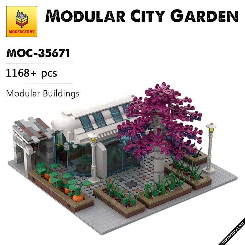 MOC 35671 Modular City Garden Modular Buildings by gabizon MOC FACTORY - LEPIN Germany