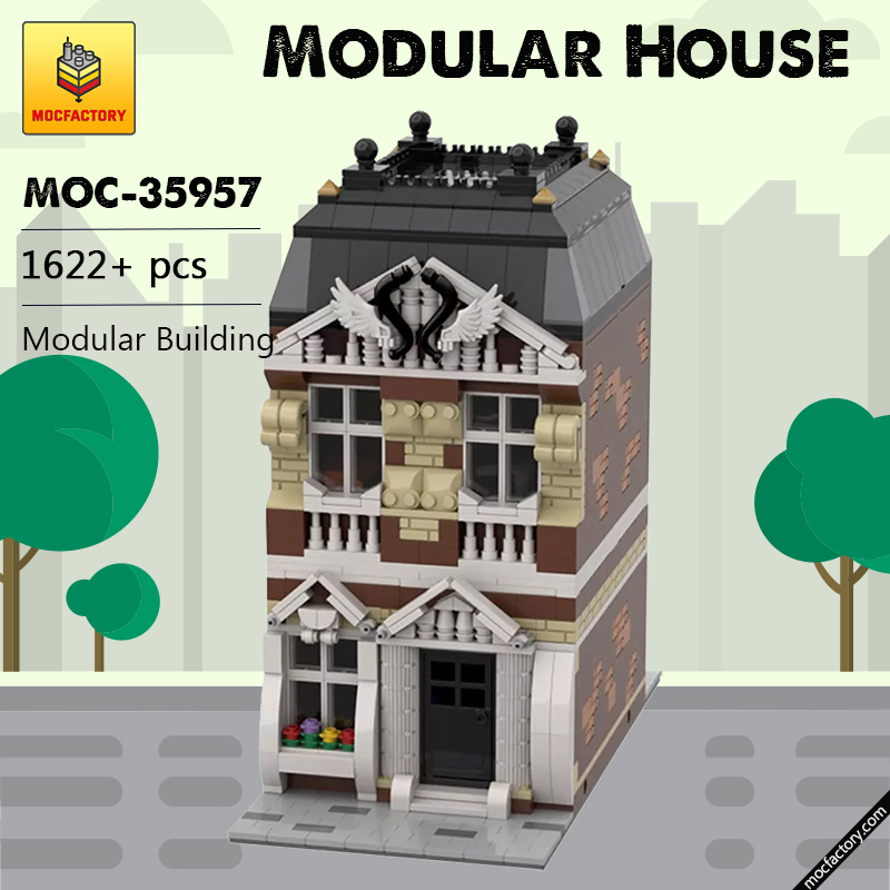 MOC 35957 Modular House Modular Building by gabizon MOC FACTORY - LEPIN Germany