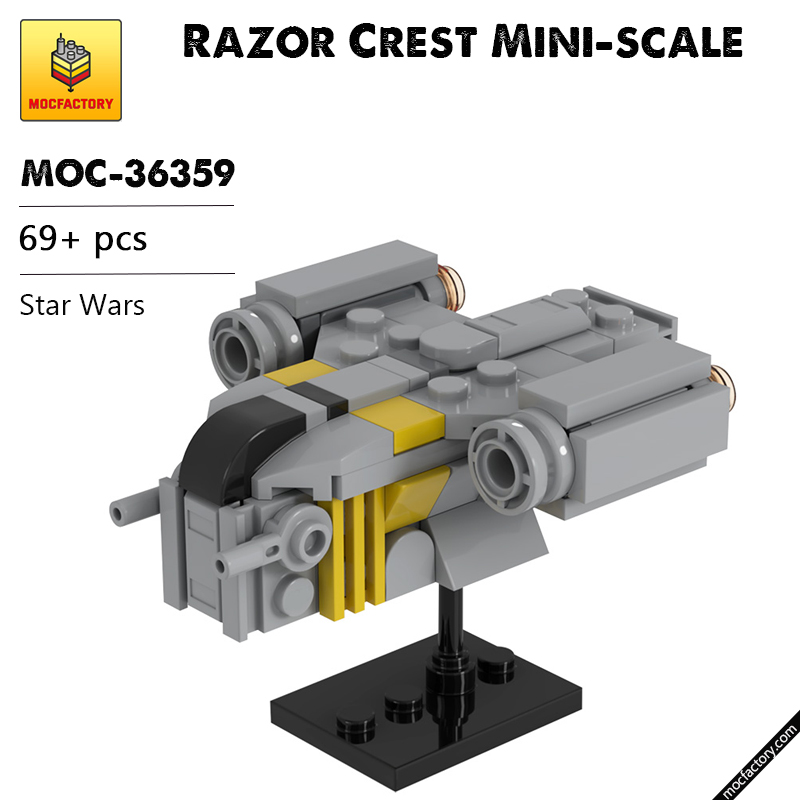 MOC 36359 Razor Crest Mini scale Star Wars by 2bricksofficial MOC FACTORY - LEPIN Germany