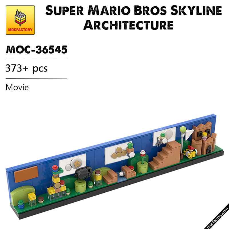 MOC 36545 Super Mario Bros Skyline Architecture Movie by MOMAtteo79 MOC FACTORY - LEPIN Germany