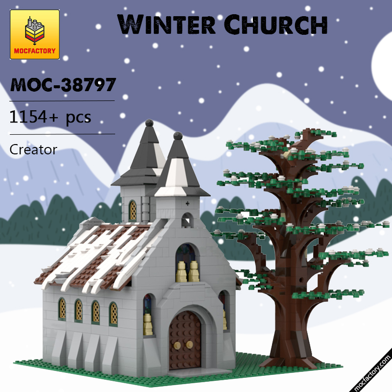 MOC 38797 Winter Church Creator by FabrizioP MOC FACTORY - LEPIN Germany