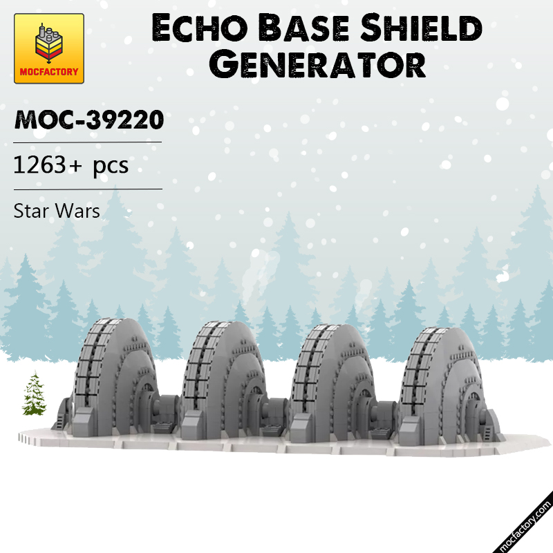 MOC 39220 Echo Base Shield Generator Star Wars by papaglop MOC FACTORY - LEPIN Germany