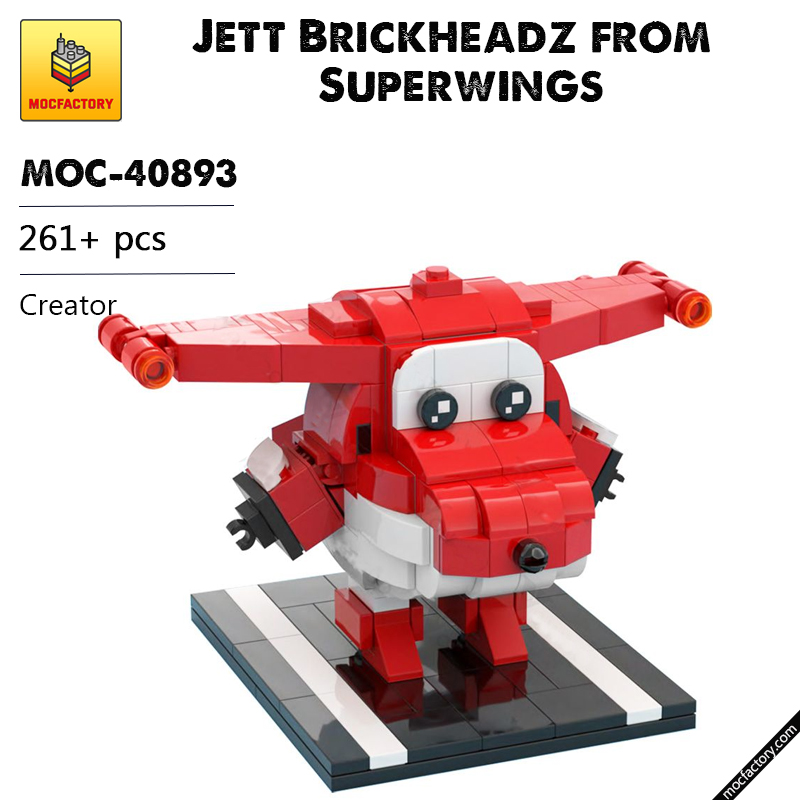 MOC 40893 Jett Brickheadz from Superwings Creator by jbarchietto MOC FACTORY - LEPIN Germany