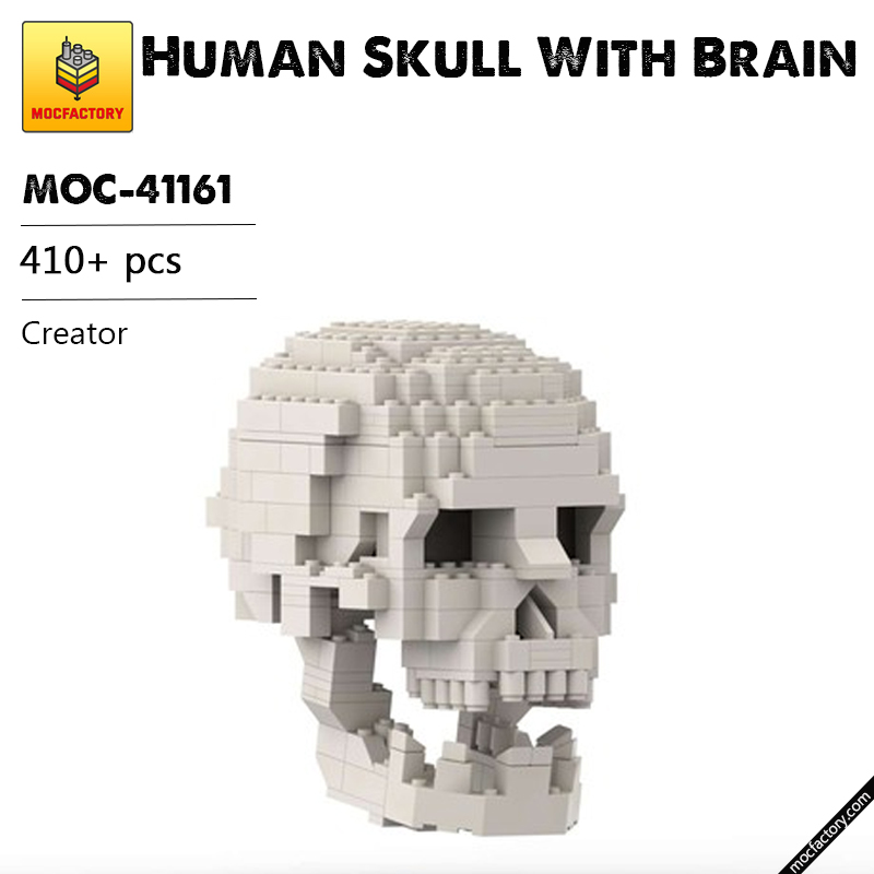 MOC 41161 Human Skull With Brain Creator by MyKidisanAlien MOC FACTORY - LEPIN Germany
