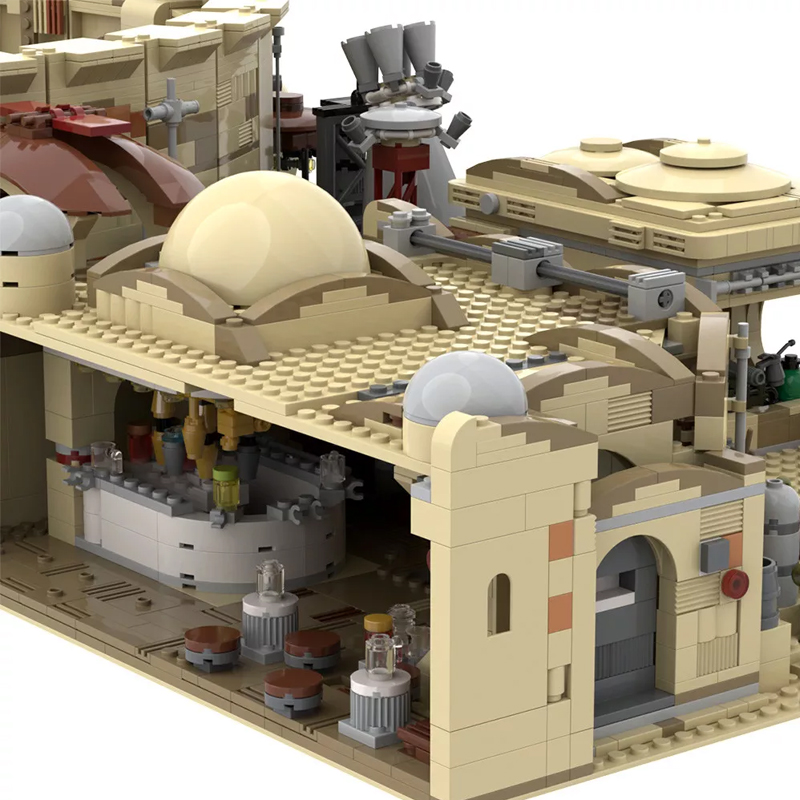 MOC 41406 Mos Eisley Spaceport from A New Hope 1977 Star Wars by ZeRadman MOC FACTORY 7 - LEPIN Germany