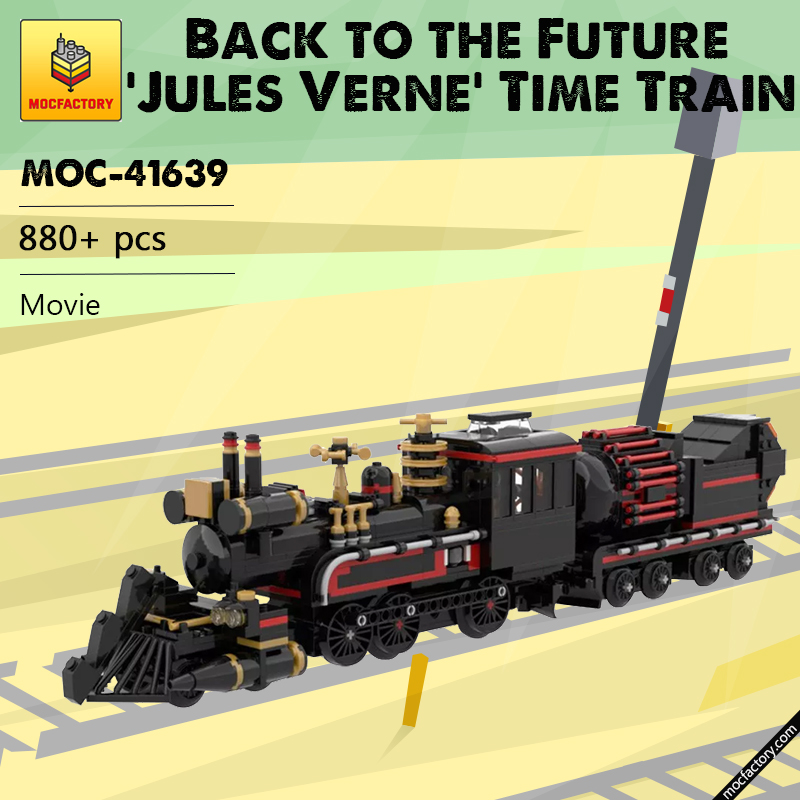 MOC 41639 Back to the Future Jules Verne Time Train Movie by mkibs MOC FACTORY - LEPIN Germany