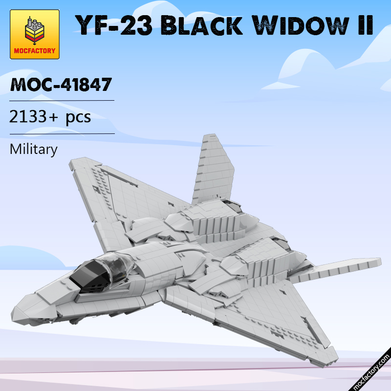 MOC 41847 YF 23 Black Widow II Military by AsgardianStudio MOC FACTORY - LEPIN Germany