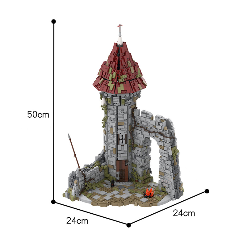 MOC 42261 Castle for the game Dark Souls Modular Building by povladimir MOC FACTORY 7 - LEPIN Germany