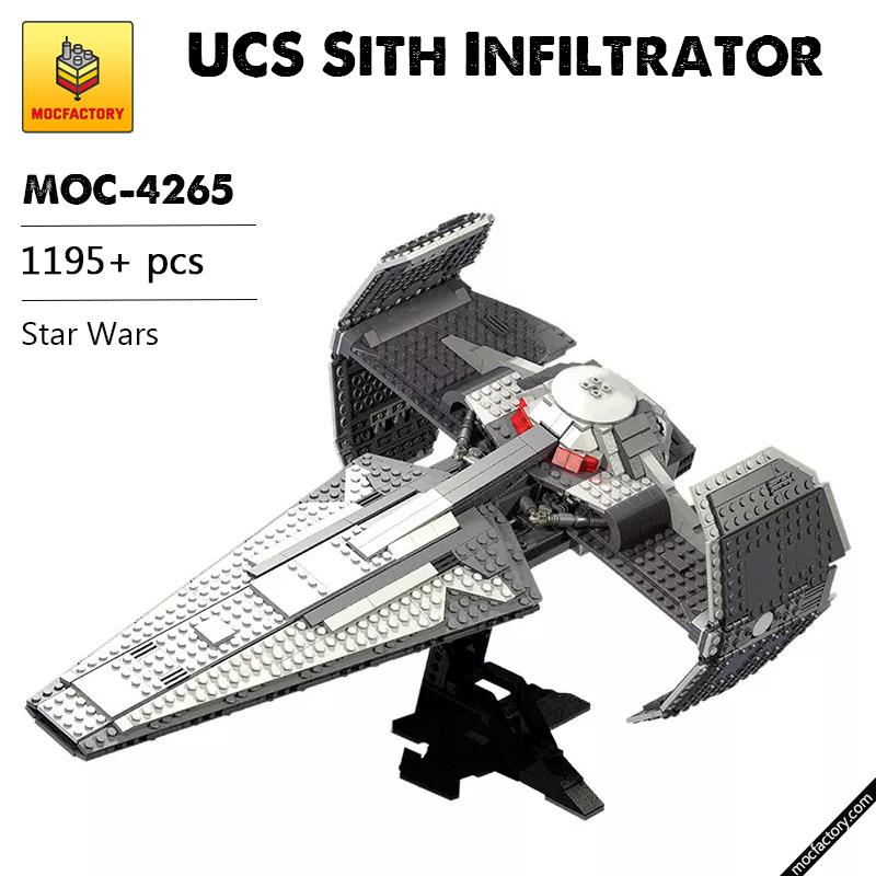 MOC 4265 UCS Sith Infiltrator Star Wars by Aniomylone MOC FACTORY - LEPIN Germany