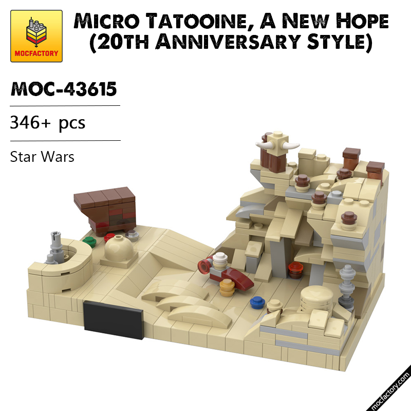 MOC 43615 Micro Tatooine A New Hope 20th Anniversary Style Star Wars by Brick a Brack MOC FACTORY 2 - LEPIN Germany