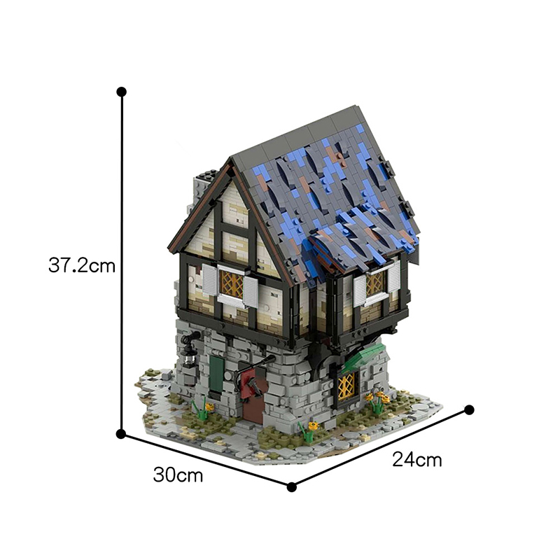 MOC 44070 The Medieval Smithy Modular Building by povladimir MOC FACTORY 3 - LEPIN Germany