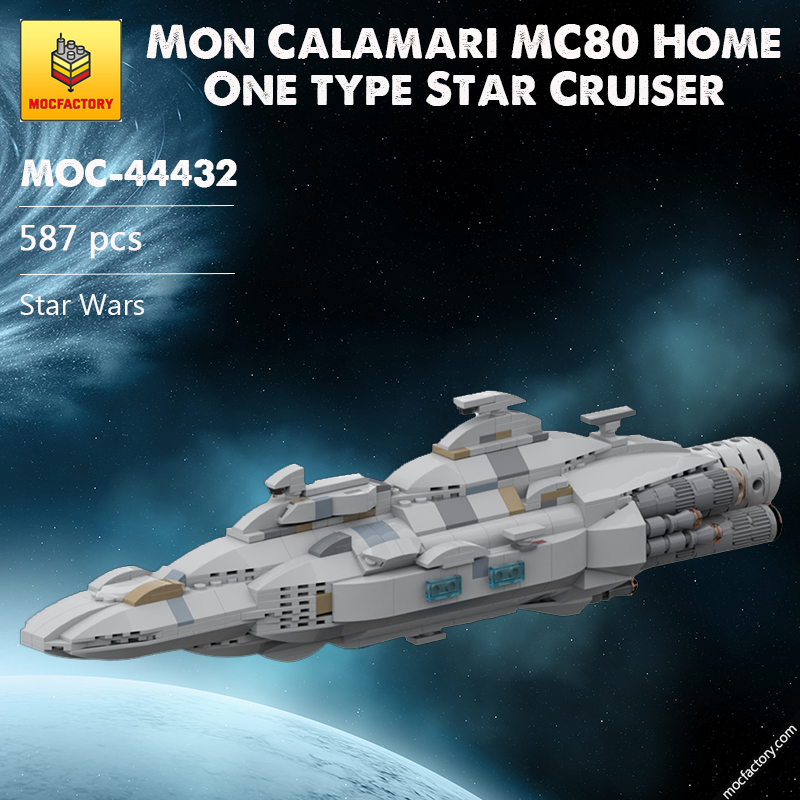 MOC 44432 Mon Calamari MC80 Home One type Star Cruiser Star Wars by Red5 Leader MOC FACTORY - LEPIN Germany