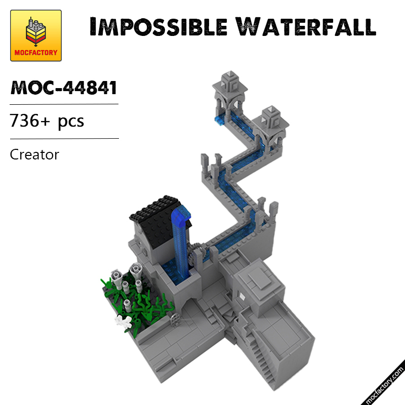 MOC 44841 Impossible Waterfall Creator by alvitvel MOC FACTORY - LEPIN Germany