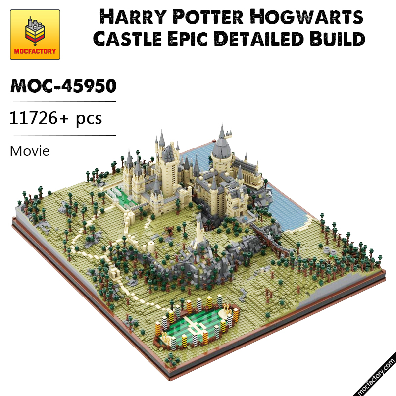 MOC 45950 Harry Potter Hogwarts Castle Epic Detailed Build Movie by citizenfive MOC FACTORY - LEPIN Germany