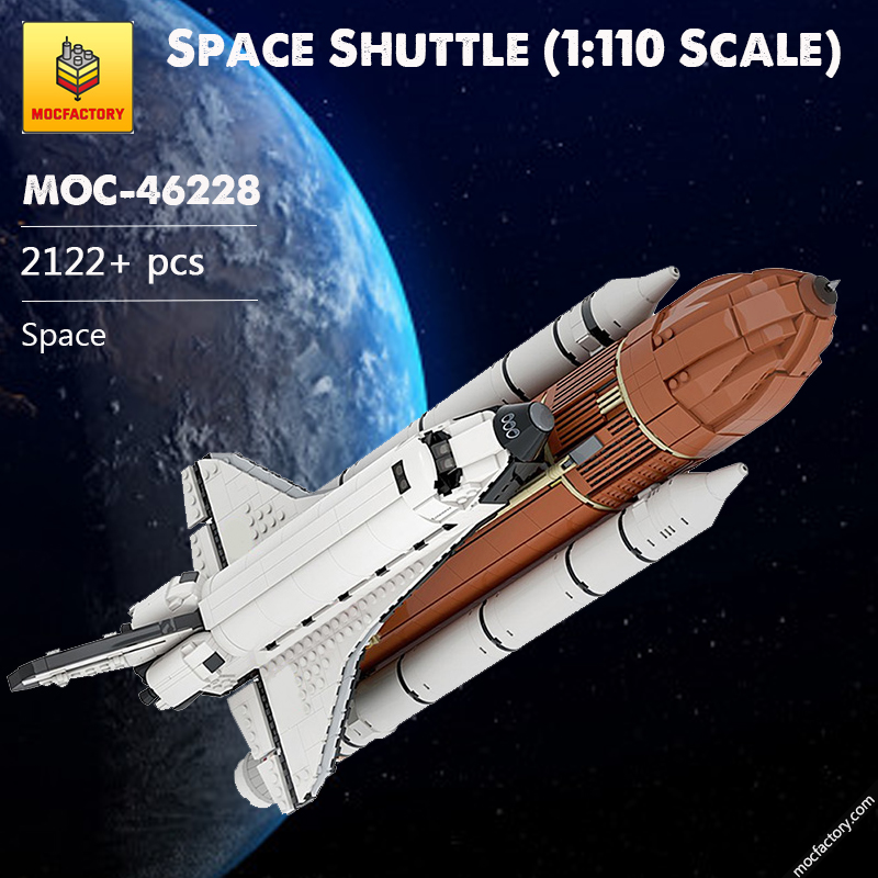 MOC 46228 Space Shuttle 1110 Scale Space by KingsKnight MOC FACTORY - LEPIN Germany