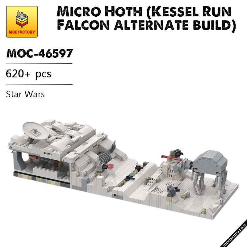 MOC 46597 Micro Hoth Kessel Run Falcon alternate build Star Wars by Brick a Brack MOC FACTORY - LEPIN Germany