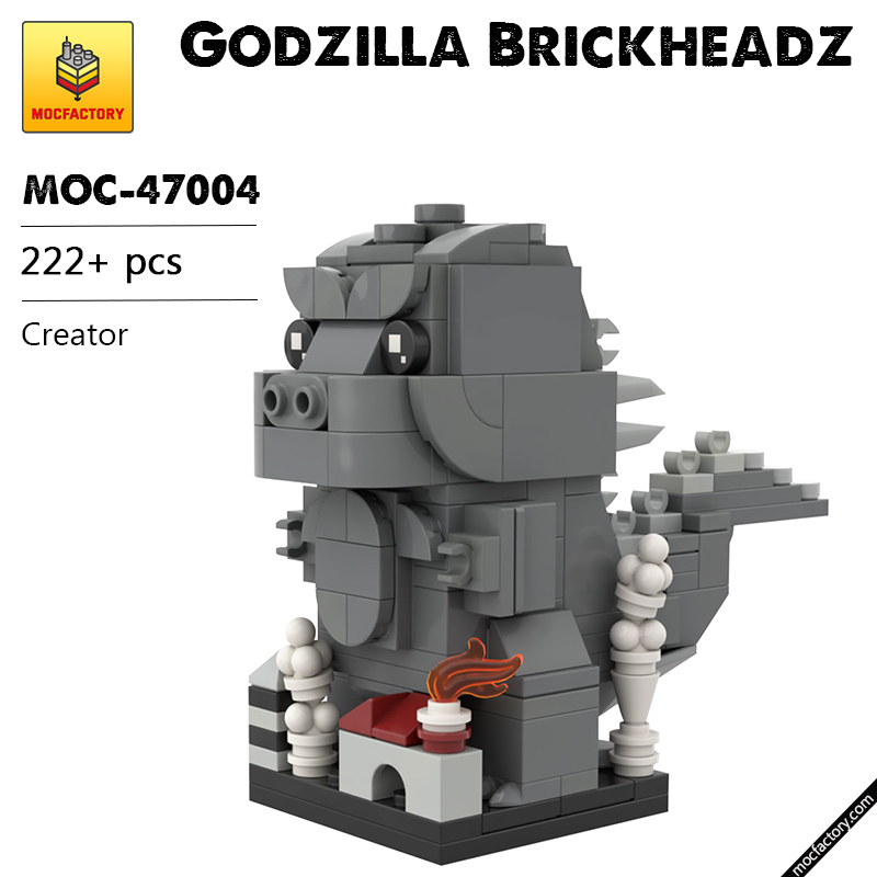 MOC 47004 Godzilla Brickheadz Creator by Brickdroid MOC FACTORY - LEPIN Germany