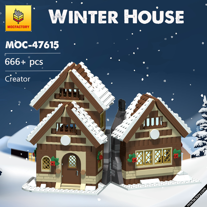 MOC 47615 Winter House Creator by MX32 MOCFACTORY - LEPIN Germany