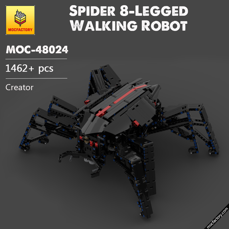 MOC 48024 Spider 8 Legged Walking Robot Creator by technicrocks MOC FACTORY - LEPIN Germany