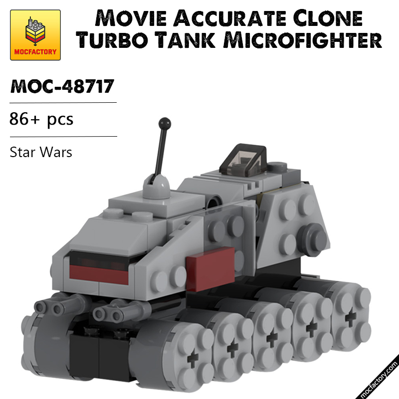 MOC 48717 Movie Accurate Clone Turbo Tank Microfighter Star Wars by UnlocktheBrick MOC FACTORY - LEPIN Germany