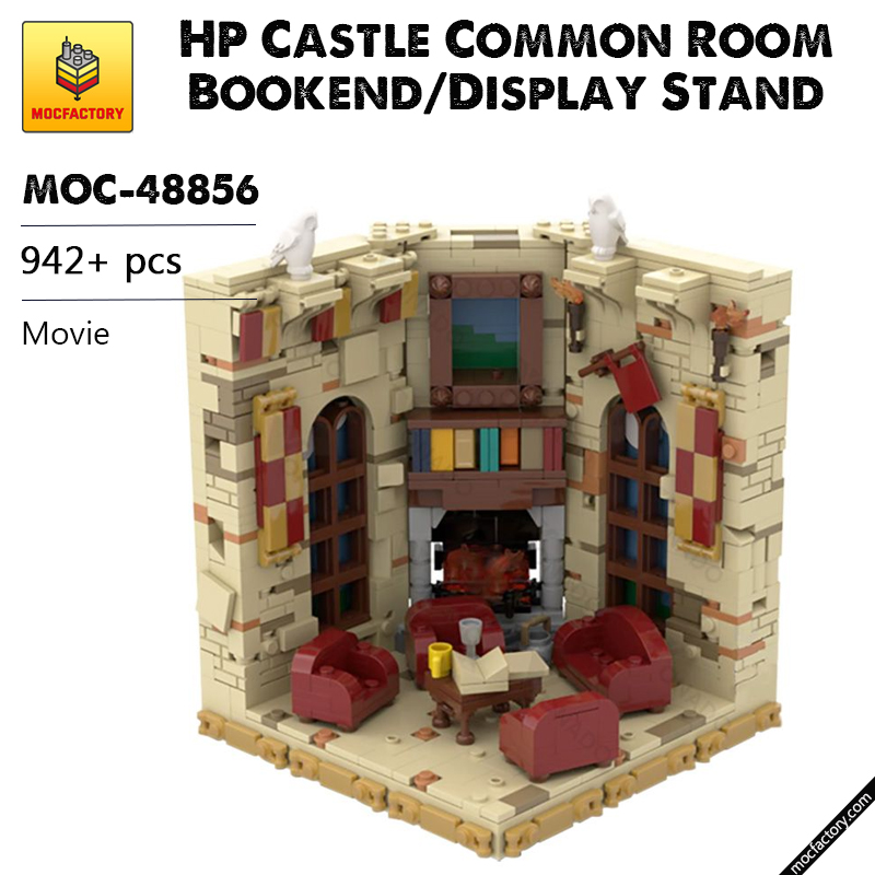 MOC 48856 HP Castle Common Room BookendDisplay Stand Movie by IScreamClone MOC FACTORY - LEPIN Germany