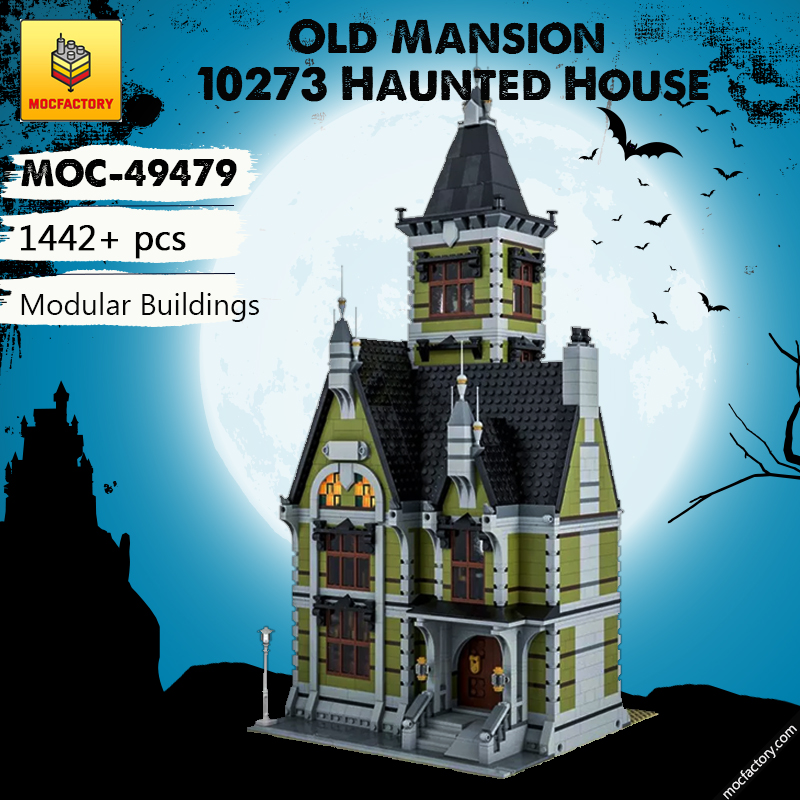 MOC 49479 Old Mansion 10273 Haunted House Modular Modification Modular Buildings by Das Felixle MOC FACTORY - LEPIN Germany