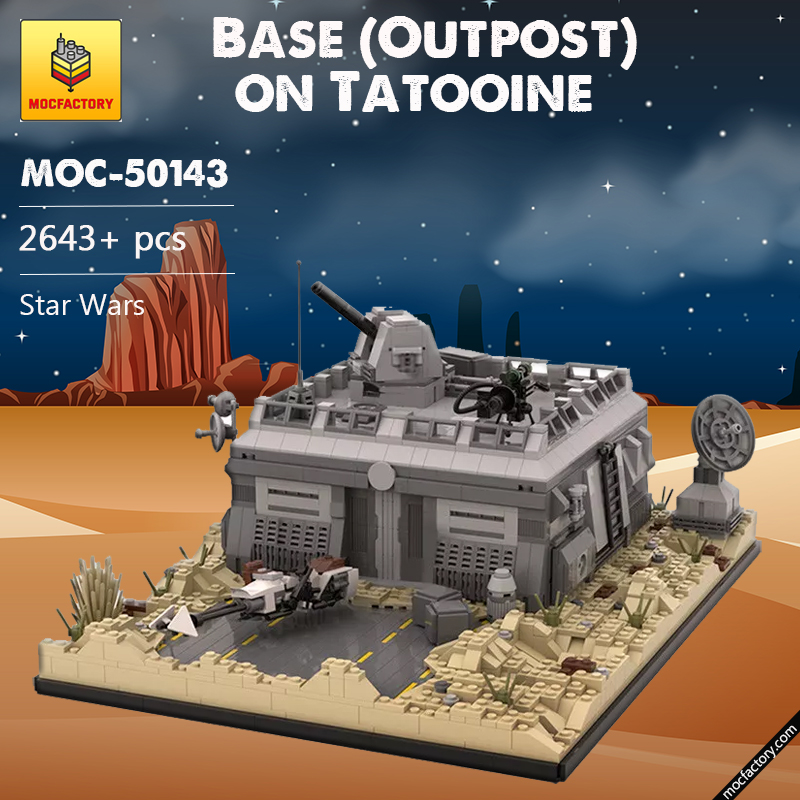 MOC 50143 LEGO MOC SW Base Outpost on Tatooine Star Wars by MOCOPOLIS MOCFACTORY - LEPIN Germany