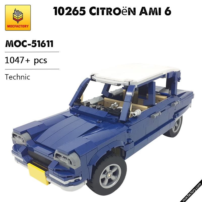 MOC 51611 10265 Citroen Ami 6 Technic by monstermatou MOC FACTORY - LEPIN Germany