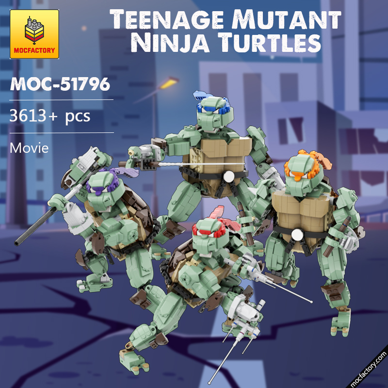 MOC 51796 TMNT Teenage Mutant Ninja Turtles Movie by Allouryuen MOC FACTORY - LEPIN Germany
