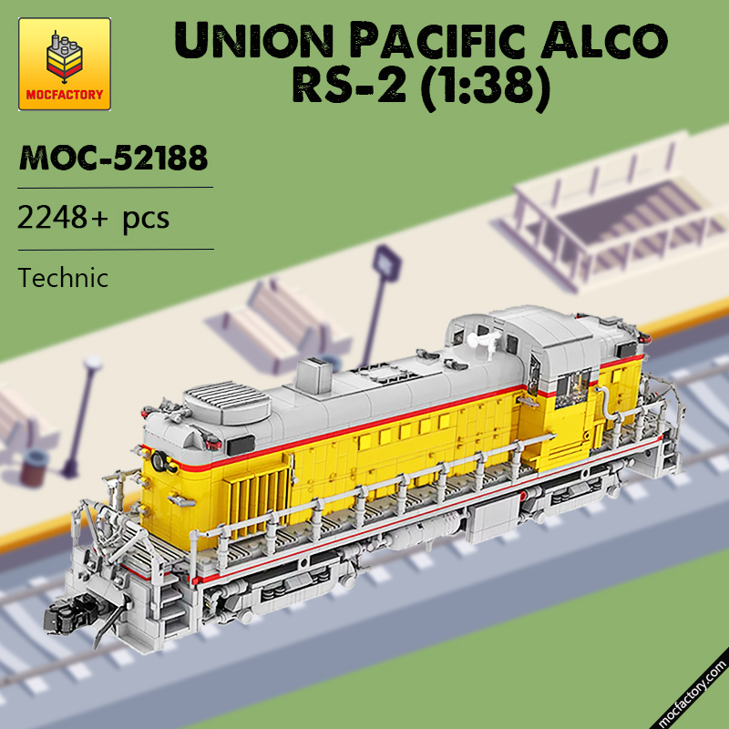 MOC 52188 Union Pacific Alco RS 2 138 Technic by MasterBuilderKTC MOC FACTORY 6 - LEPIN Germany