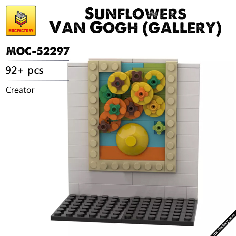 MOC 52297 Sunflowers Van Gogh gallery Creator by Lenarex MOC FACTORY - LEPIN Germany