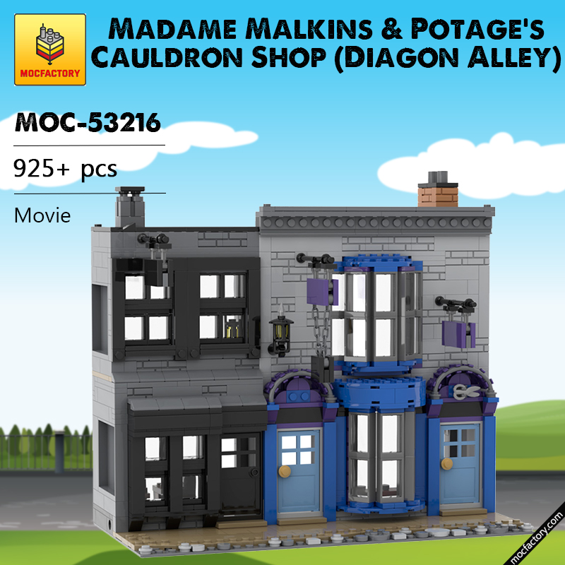 MOC 53216 Madame Malkins Potages Cauldron Shop Diagon Alley Movie by JL.Bricks MOC FACTORY - LEPIN Germany
