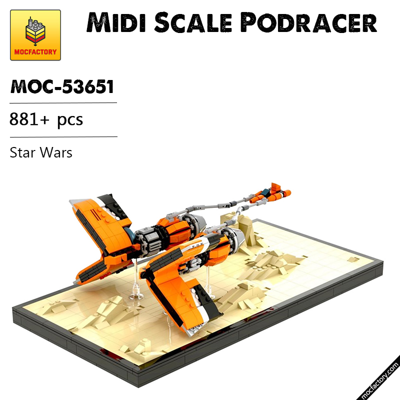 MOC 53651 Midi Scale Podracer Star Wars by Dopey1479 MOC FACTORY - LEPIN Germany