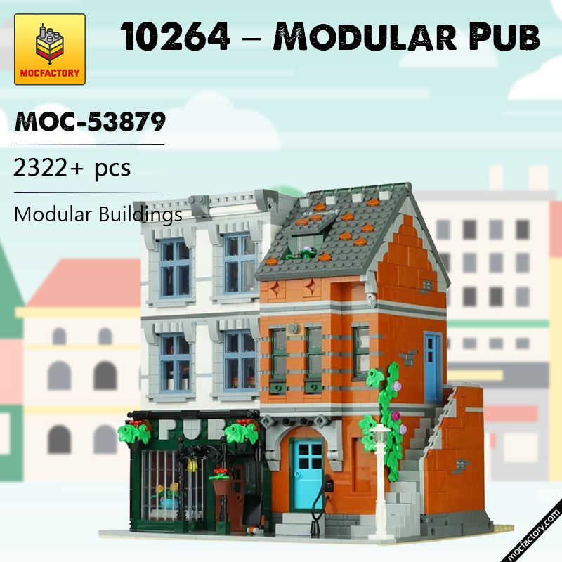 MOC 53879 10264 – Modular Pub Modular Buildings by Versteinert MOC FACTORY - LEPIN Germany