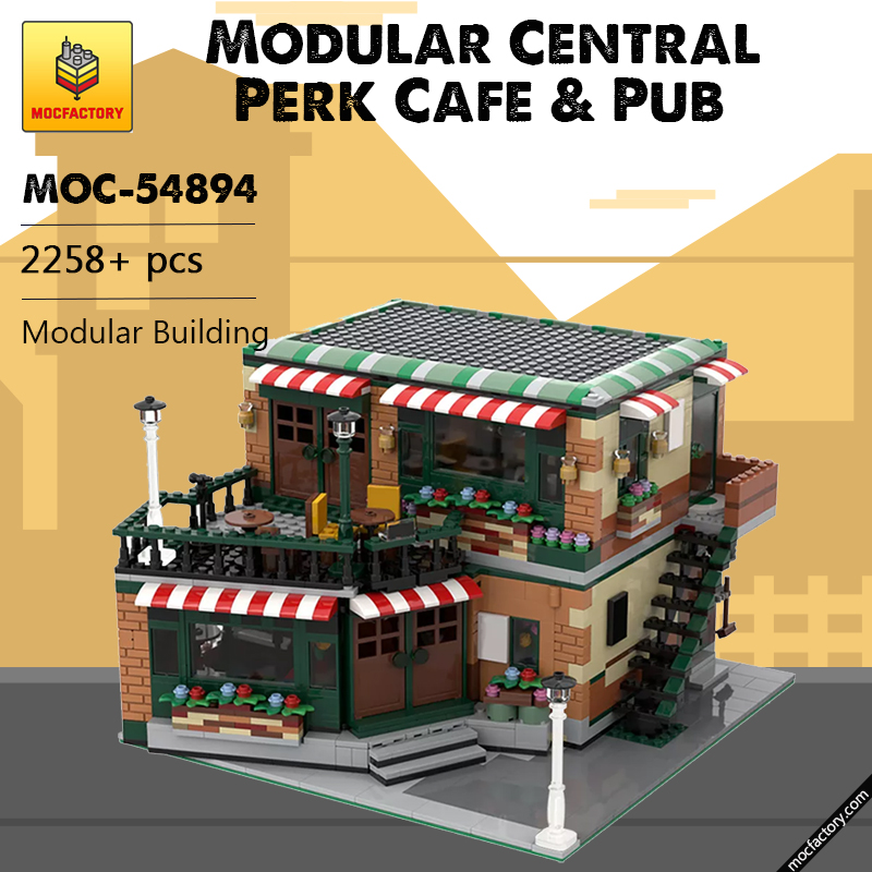 MOC 54894 Modular Central Perk Cafe Pub Modular Building by LegoArtisan MOC FACTORY - LEPIN Germany