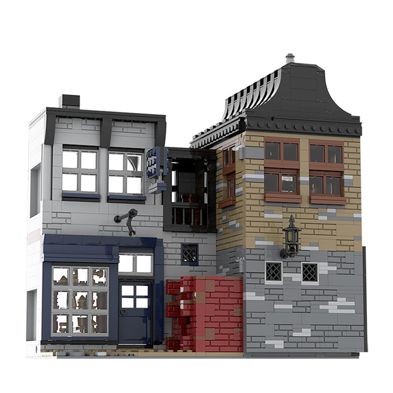 MOC 55035 Leaky Cauldron Wiseacres Wizarding Equipment Diagon Alley Movie by JL. 2jpg - LEPIN Germany