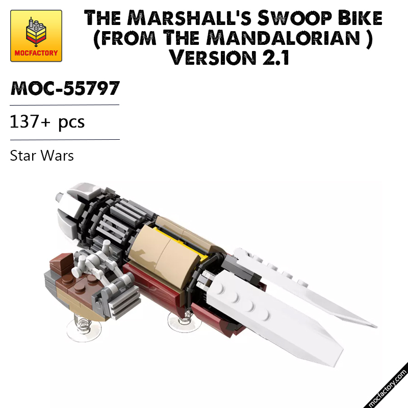 MOC 55797 The Marshalls Swoop Bike from The Mandalorian Version 2.1 Star Wars by thomin MOC FACTORY - LEPIN Germany