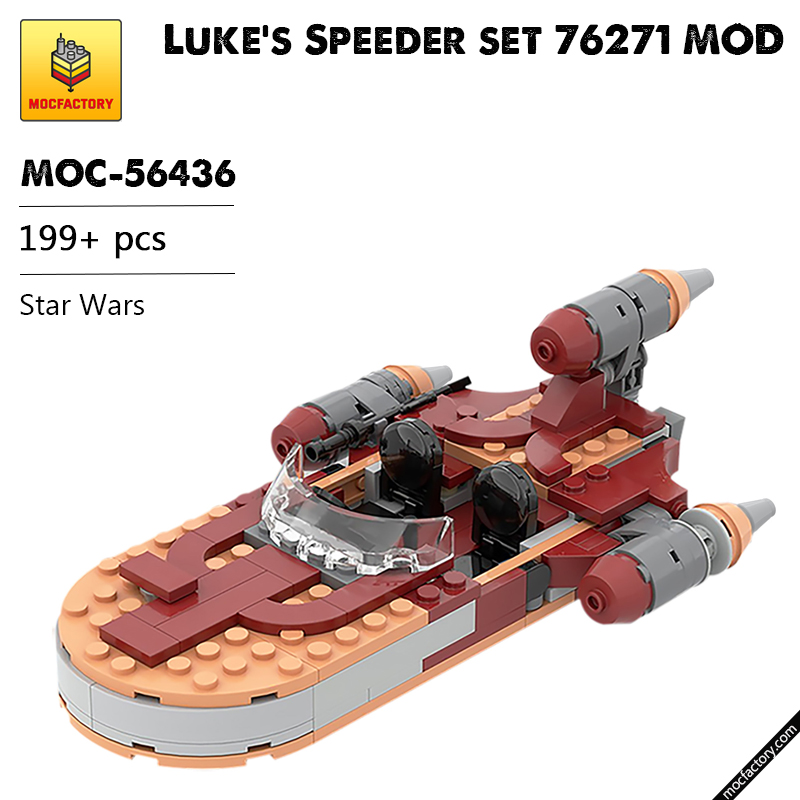 MOC 56436 Lukes Speeder set 76271 MOD Star Wars by ron mcphatty MOC FACTORY - LEPIN Germany