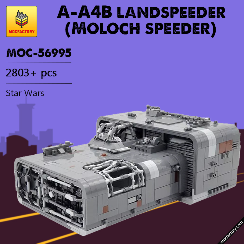 MOC 56995 A A4B landspeeder Moloch speeder Star Wars by barneius MOC FACTORY - LEPIN Germany