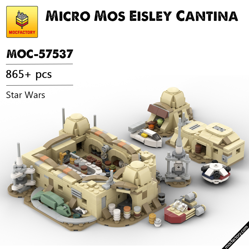 MOC 57537 Micro Mos Eisley Cantina Star Wars by ron mcphatty MOC FACTORY - LEPIN Germany