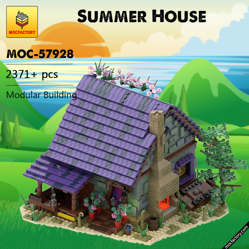 MOC 57928 Summer House Modular Building by povladimir MOC FACTORY - LEPIN Germany