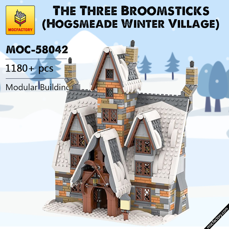 MOC 58042 The Three Broomsticks Hogsmeade Winter Village Modular Building by benbuildslego MOC FACTORY - LEPIN Germany